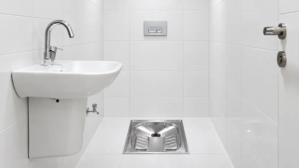 Placa turca en baño